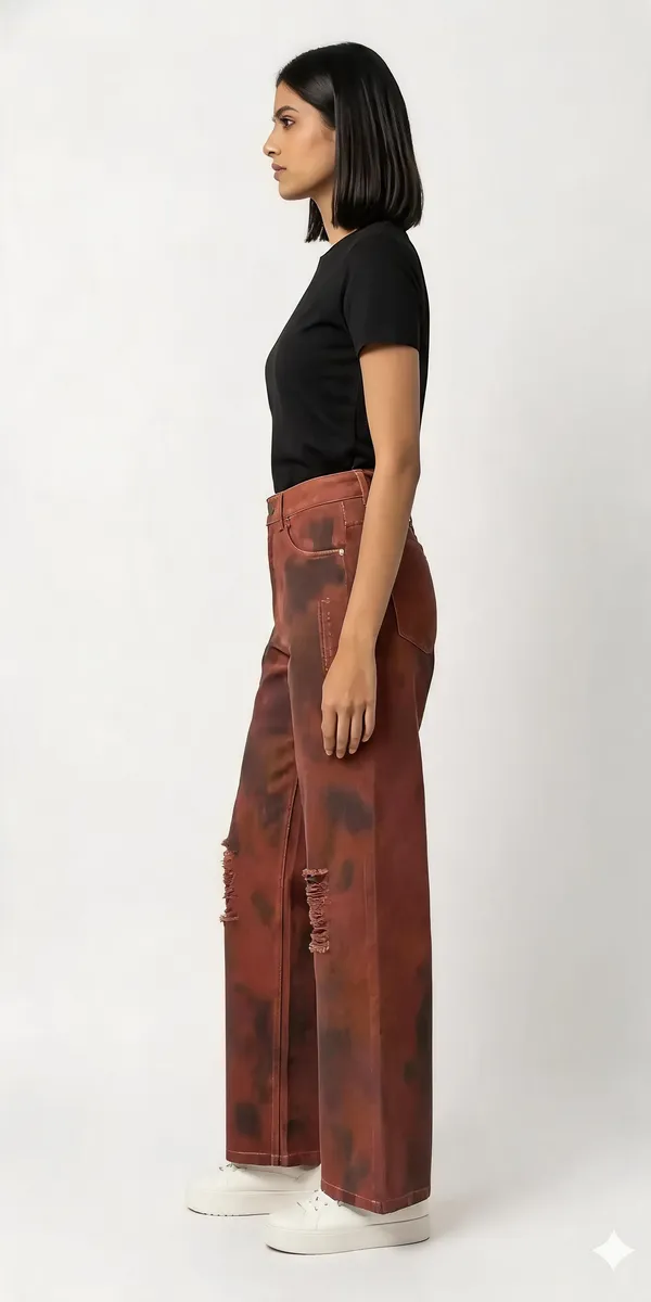 Brown_Loose_Fit_Jeans_For_Women