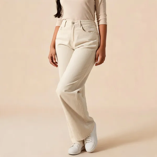 Beige_Vibesta_Regular_Jeans_For_Women