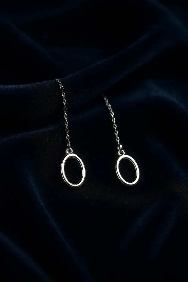 925_Sterling_Silver_Oval_Drop_Earring_For_Women_Default_Title
