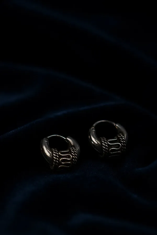 Antique_Pure_925_Silver_Hoop_Earring_For_Men_Bold_Design_Vintage_Finish_Default_Title