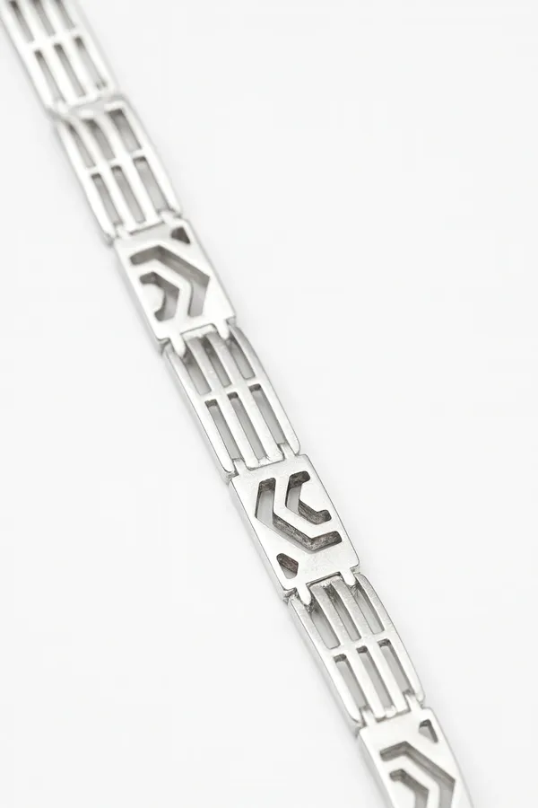 925_Sterling_Silver_Geometric_Cuff_Bracelet_For_Men_Handcrafted_Minimal_Luxury_Default_Title