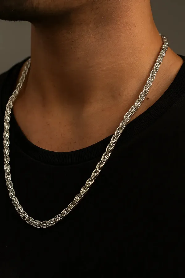 Premium_Men_S_Silver_Chain_Bold_Byzantine_Link_For_Everyday_Luxury_Default_Title