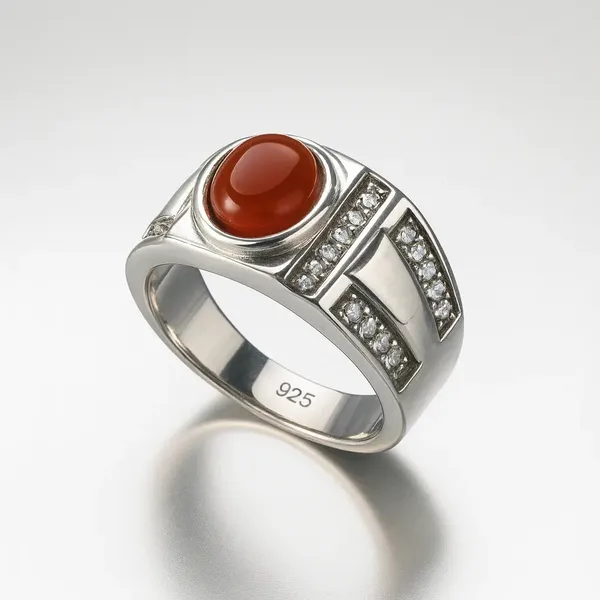 925_Hallmarked_Pure_Silver_Red_Coral_Statement_Rings_Designer_Moonga_Ring_For_Men_Default_Title