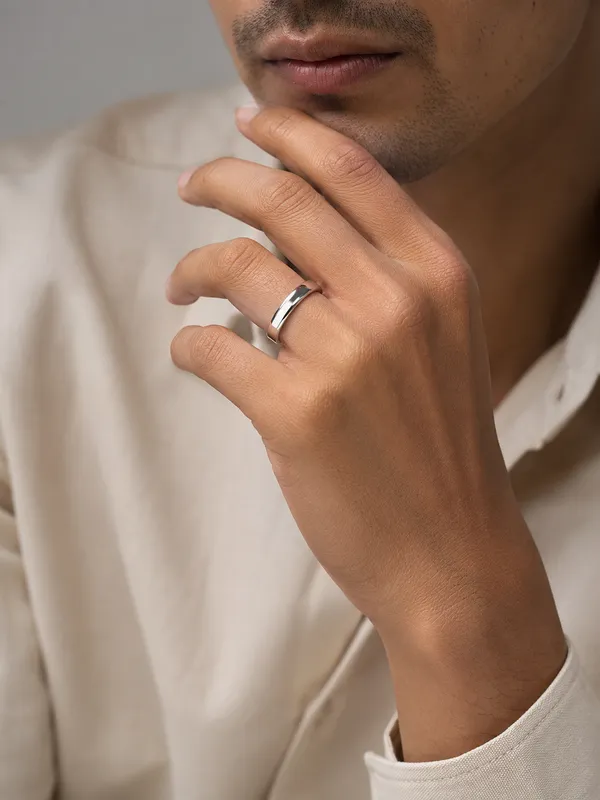 925_Pure_Silver_Classic_Plain_Band_Rings_Minimal_Unisex_Promise_Ring_For_Daily_Wear_Default_Title