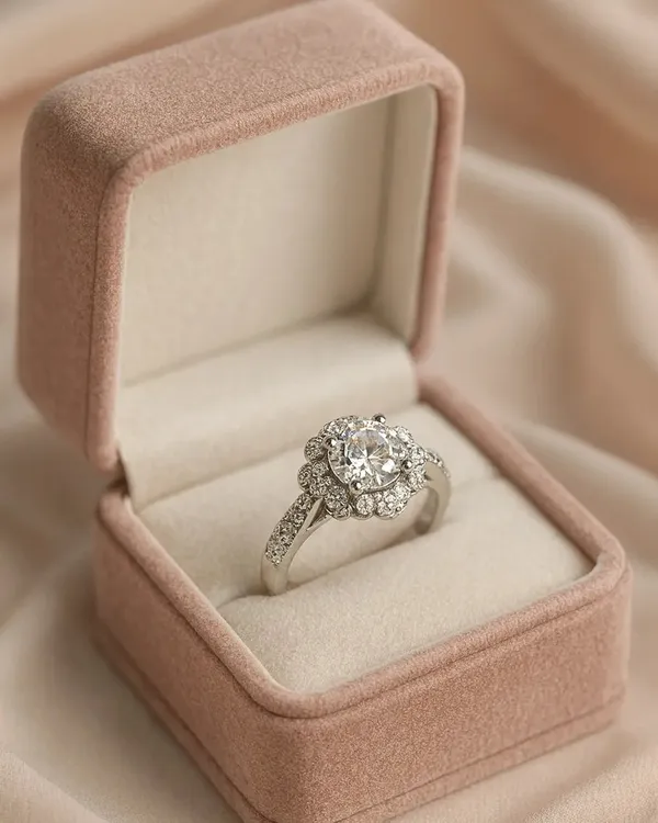 The_Forever_Bloom_Rings_925_Pure_Silver_With_Solitaire_Sparkle_For_Everlasting_Love_Default_Title