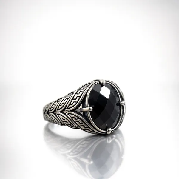 The_Midnight_Sovereign_A_Regal_Black_Onyx_Silver_Rings_Default_Title