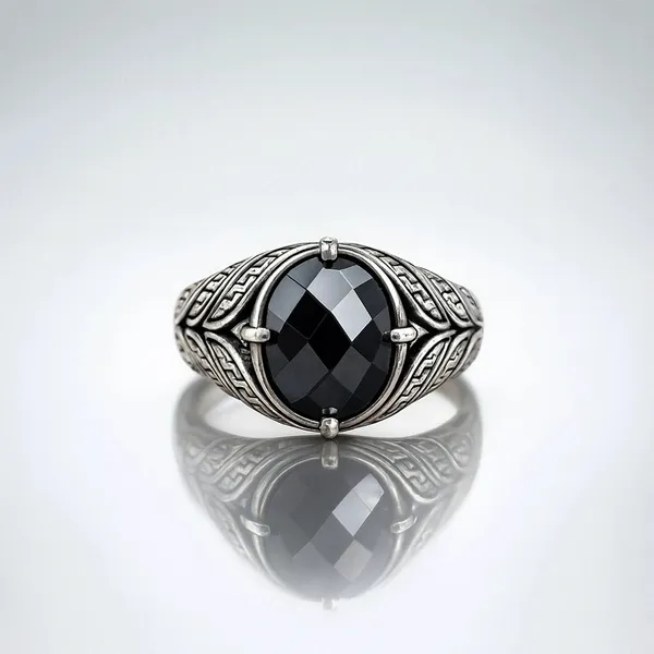 The_Midnight_Sovereign_A_Regal_Black_Onyx_Silver_Rings_Default_Title