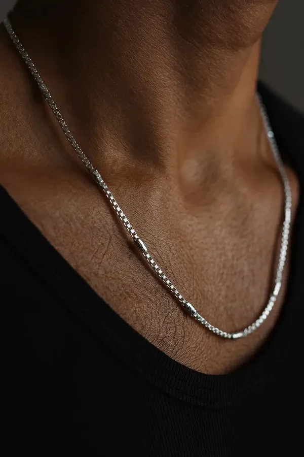 Eternal_Edge_Silver_Chain_Precision_Cut_Box_Links_For_Modern_Masculine_Refinement_Default_Title