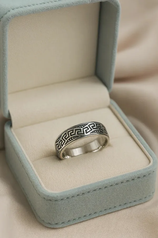 Labyrinth_Of_Legacy_Oxidised_925_Silver_Diamond_Rings_For_Silent_Conquerors_Default_Title