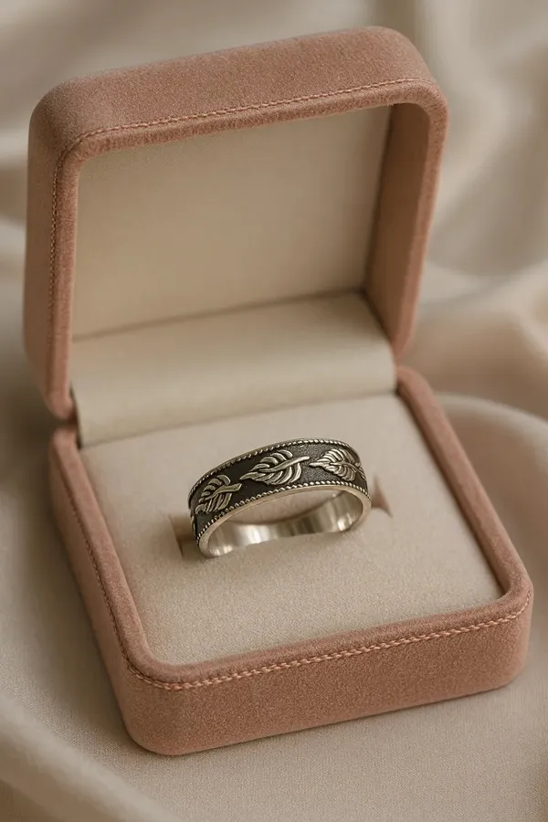 Whispering_Forest_Majesty_Oxidised_925_Silver_Leaf_Pattern_Rings_For_Old_Souls_Default_Title