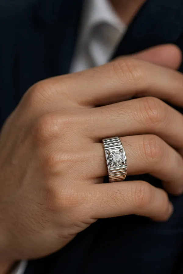 Vanguard_Crest_Solitaire_Diamond_Rings_In_Textured_Sterling_Silver_Power_Default_Title