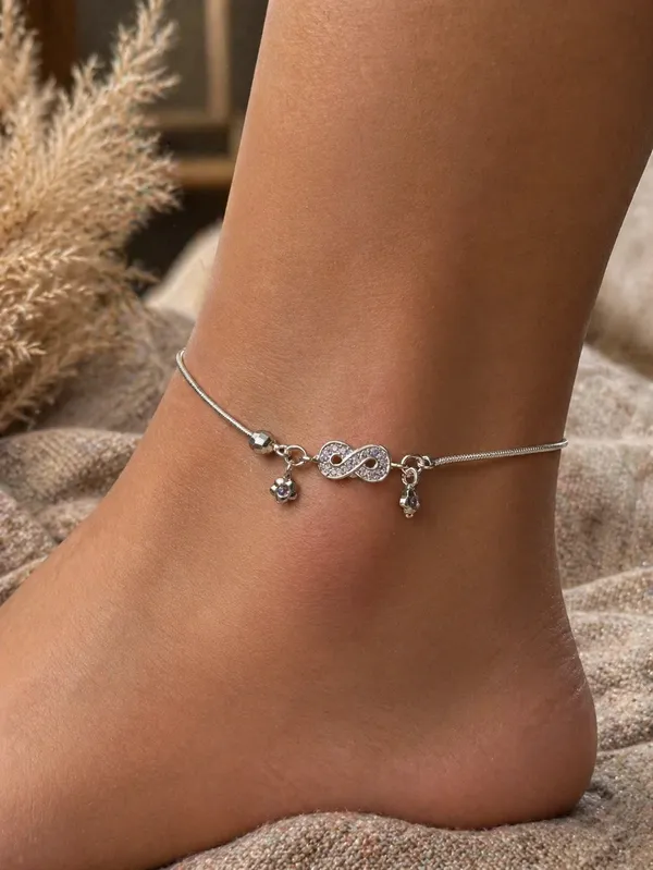 Infinite_Bloom_925_Sterling_Silver_Anklet_With_Lavender_Crystal_Halo_Pair