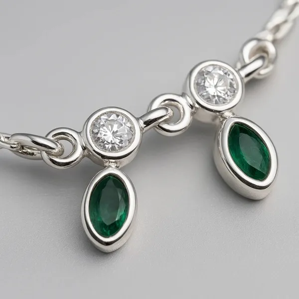 Enchanted_Forest_925_Silver_Anklet_With_Emerald_Green_And_Crystal_Glow_Single