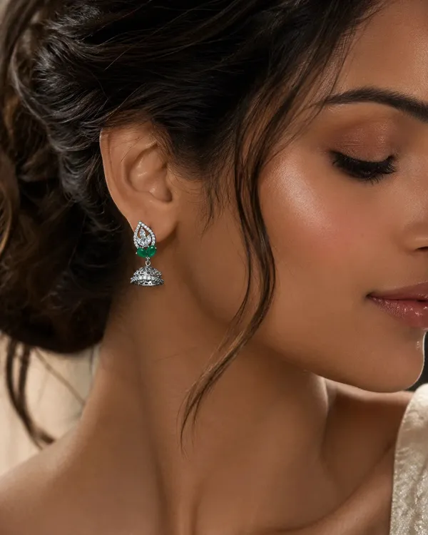 Whispering_Elegance_Mesmeric_Oxidised_Silver_Gem_Drop_Earrings_Default_Title