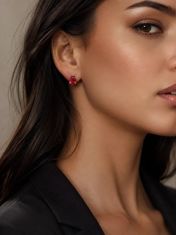 Radiant_Allure_Luxurious_Ruby_Oxidised_Silver_Stud_Earrings_Default_Title