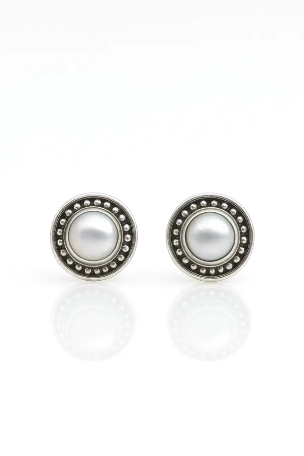 Ocean_S_Whisper_Elegant_Oxidised_Silver_Pearl_Stud_Earrings_Default_Title