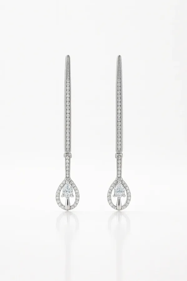 Celestial_Symphony_Luminous_Oxidised_Silver_Teardrop_Earrings_Default_Title