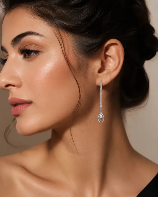 Celestial_Symphony_Luminous_Oxidised_Silver_Teardrop_Earrings_Default_Title