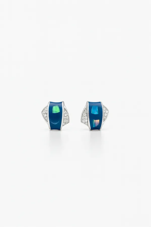 Azure_Dream_Captivating_Blue_Stone_Oxidised_Silver_Stud_Earrings_Default_Title