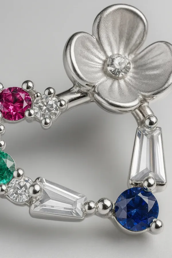 Enchanted_Garden_Multicolor_Gemstone_Silver_Blossom_Earrings_Default_Title
