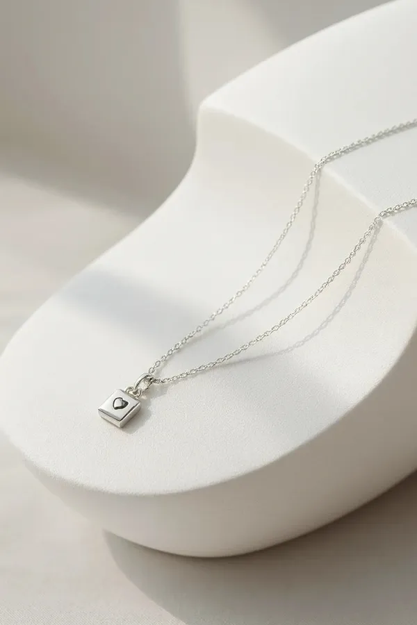 Eternal_Love_Heartfelt_Silver_Pendant_Of_Necklace_Default_Title