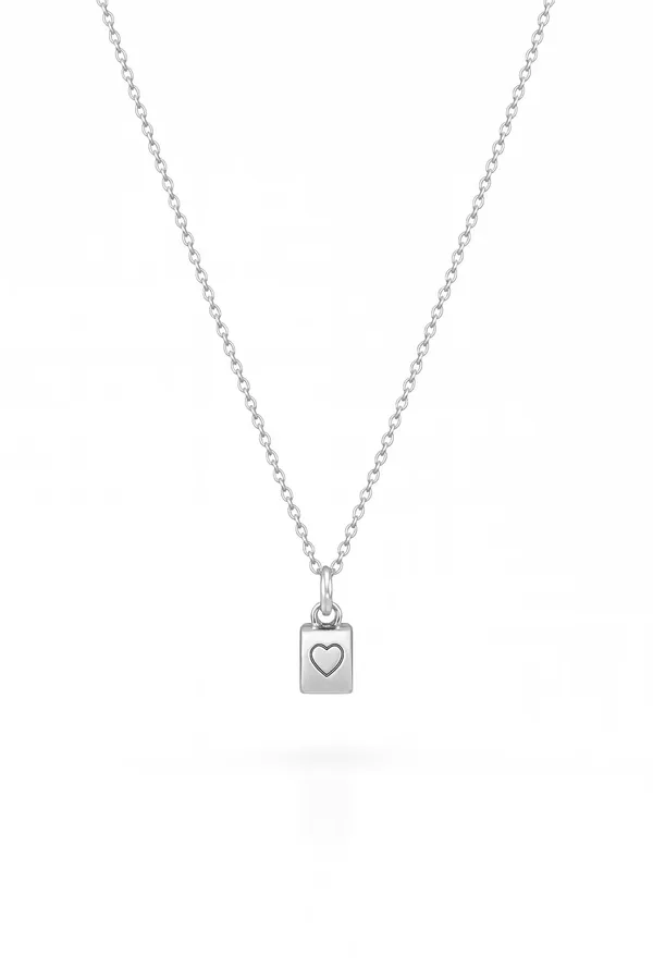 Eternal_Love_Heartfelt_Silver_Pendant_Of_Necklace_Default_Title