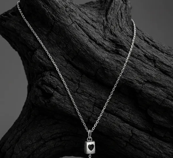 Eternal_Love_Heartfelt_Silver_Pendant_Of_Necklace_Default_Title