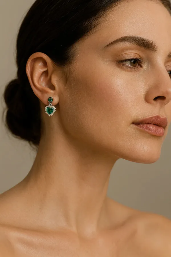 Enchanting_Symphony_Opulent_Emerald_Silver_Earrings_Default_Title