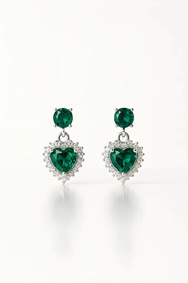 Enchanting_Symphony_Opulent_Emerald_Silver_Earrings_Default_Title