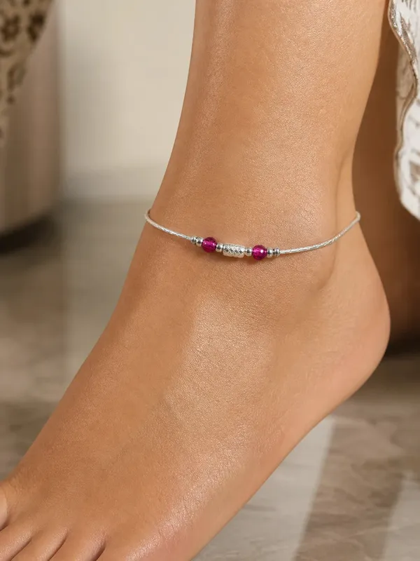 Divine_Enchantment_Ruby_Luster_In_Sterling_Silver_Anklet_Single