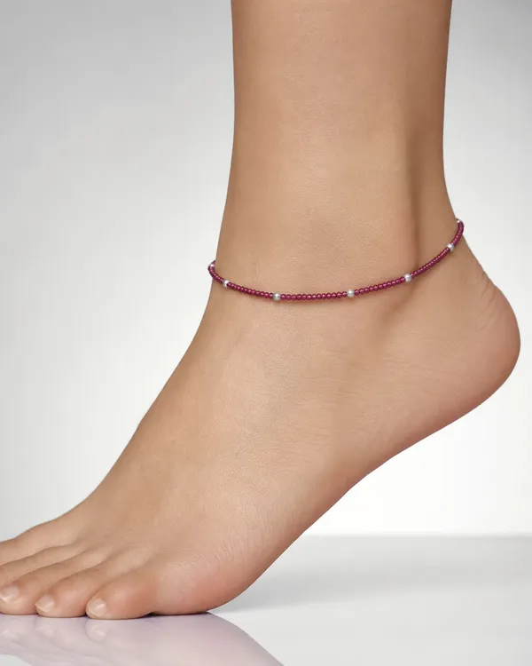 Violet_Dreams_Elegance_In_Silver_And_Vibrant_Beads_Anklet_Pair