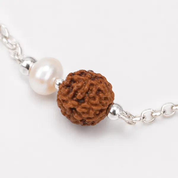 925_Sterling_Silver_Rudraksha_Freshwater_Pearl_Necklace_Spiritual_Minimalist_Chain_Necklace_For_Women_Default_Title