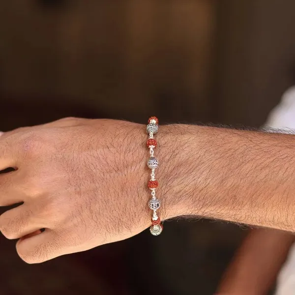 Rudraksh_Silver_Bracelet_925_Sterling_Silver_S_K_Jewellers_Default_Title