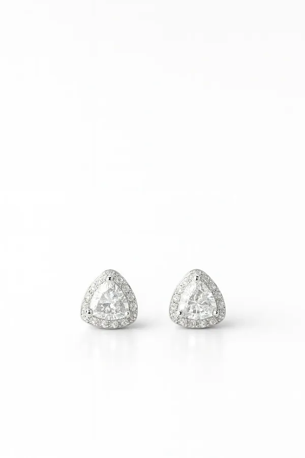 Silver_Earrings_Trilliant_Halo_Clear_Stone_Studs_Default_Title