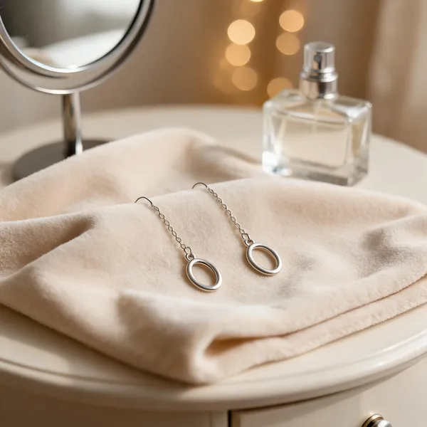 925_Sterling_Silver_Oval_Drop_Earring_For_Women