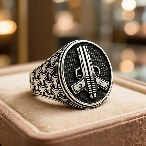 Antique_925_Pure_Gunmetal_Silver_Gun_Signet_Ring_Bold_Gangster_Style_Statement_Rings_For_Men