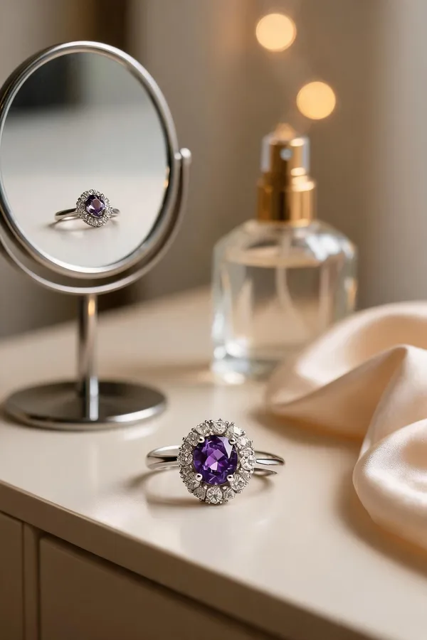 925_Pure_Silver_Rings_Amethyst_With_Diamond_Sparkle_For_A_Love_That_Feels_Majestic
