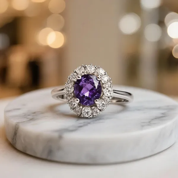 925_Pure_Silver_Rings_Amethyst_With_Diamond_Sparkle_For_A_Love_That_Feels_Majestic
