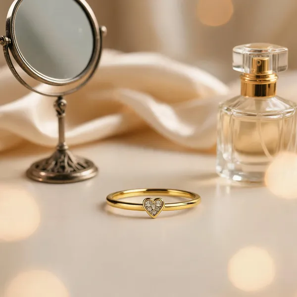 Hearts_Embrace_925_Silver_Heart_Rings_For_Love'S_22K_Gold_Plated