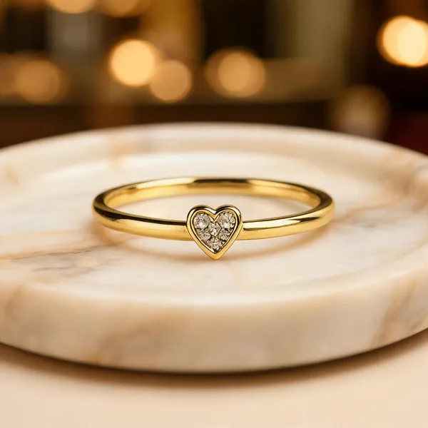 Hearts_Embrace_925_Silver_Heart_Rings_For_Love'S_22K_Gold_Plated