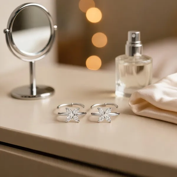 Crystal_Petal_Mini_Hoop_Earring_925_Hallmarked_Pure_Silver_Hoops_With_Floral_Sparkle