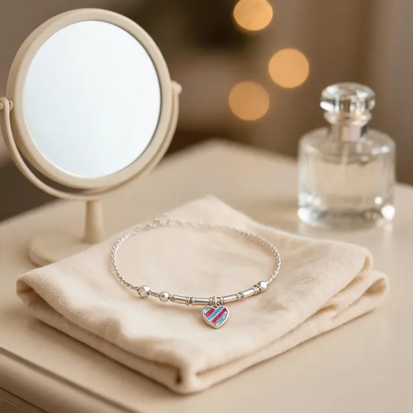 Prism_Heartbeat_Sterling_Silver_Anklet_With_Radiant_Enamel_Charm_Single