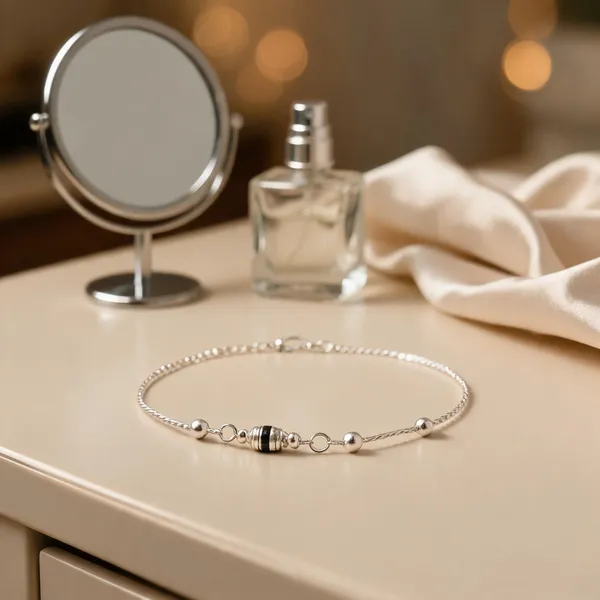 Midnight_Thread_Silver_Anklet_Sleek_Beaded_Charms_For_Effortless_Grace_Pair