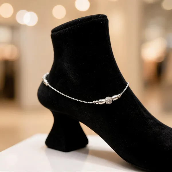 Starlit_Sphere_Silver_Anklet_A_Dainty_Orbit_Of_Everyday_Radiance_Single