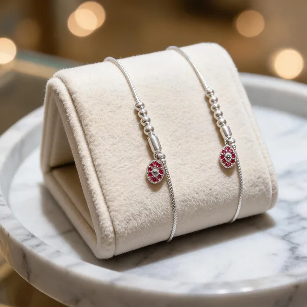 Ruby_Halo_Glow_Fine_Silver_Anklet_With_Beaded_Oval_Charm_Accent_Pair