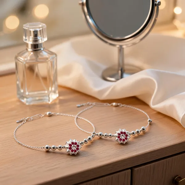 Celestial_Blossom_Radiant_Ruby_Charm_Silver_Anklet_Pair