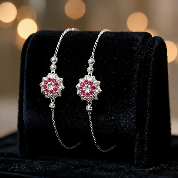 Celestial_Blossom_Radiant_Ruby_Charm_Silver_Anklet_Pair