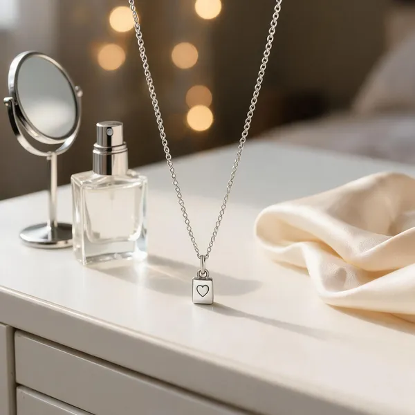 Eternal_Love_Heartfelt_Silver_Pendant_Of_Necklace