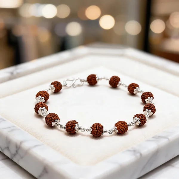 Rudraksha_Silver_Bracelet_Natural_Beads_With_925_Sterling_Silver_Links