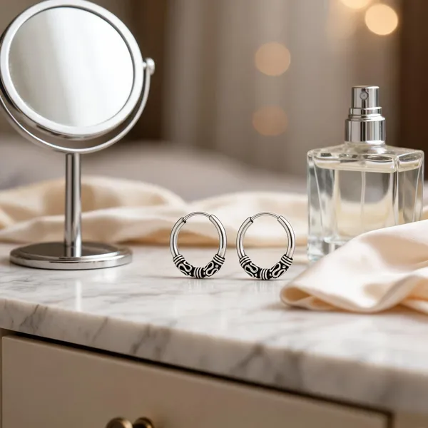 Premium_Quality_Silver_Bali_Stylish_Oxidized_Silver_Round_Earrings_Unisex